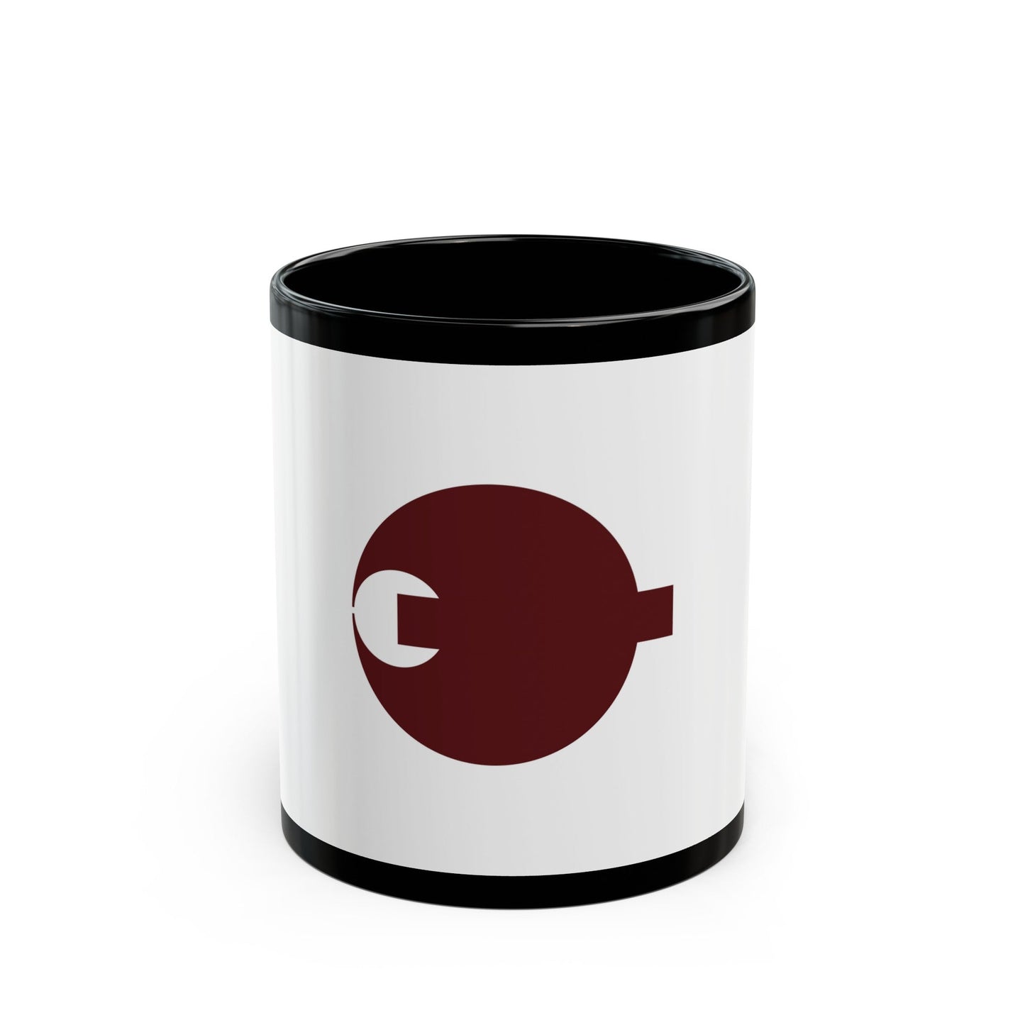 Flag of Nara Prefecture Japan - Black Coffee Mug-11oz-The Sticker Space