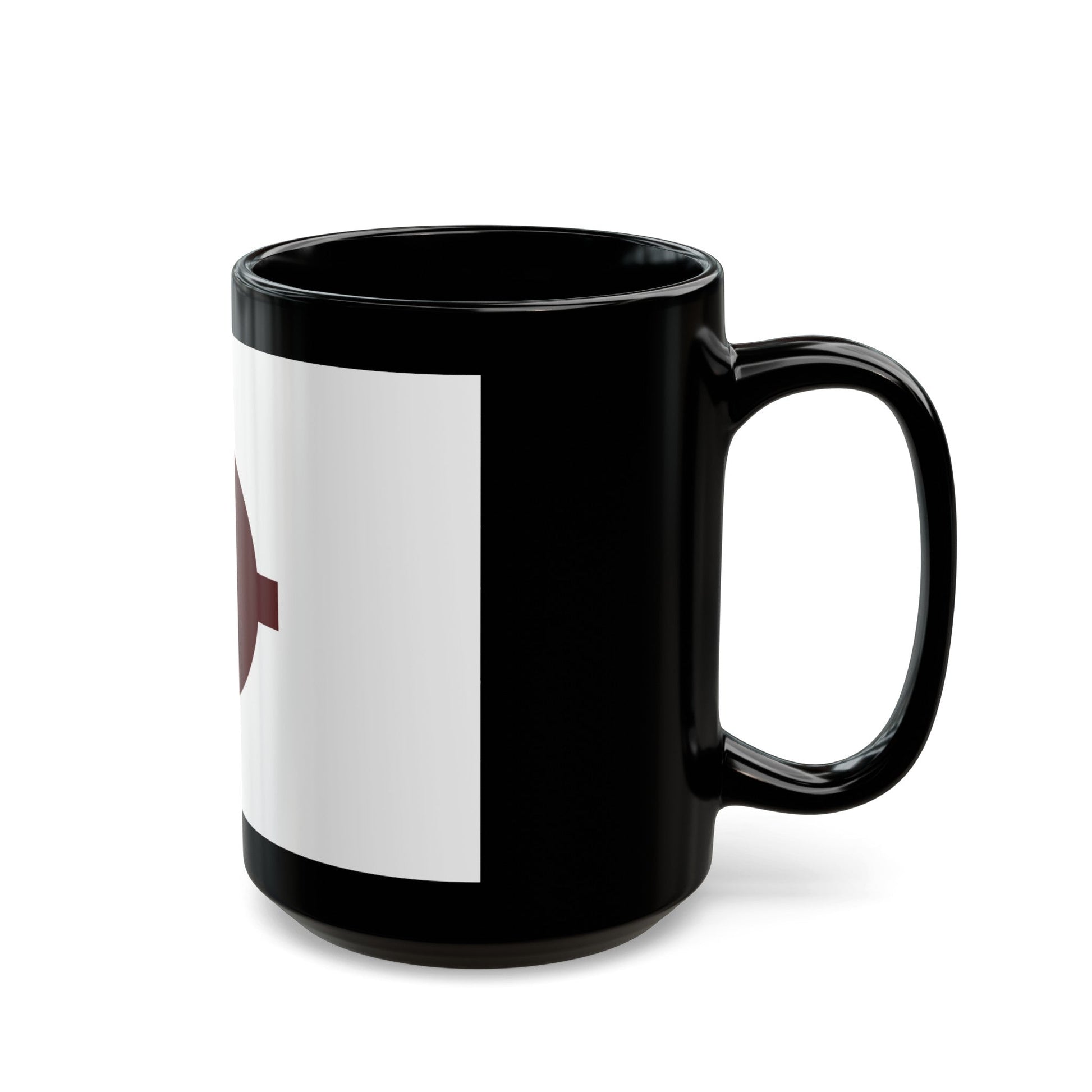 Flag of Nara Prefecture Japan - Black Coffee Mug-The Sticker Space