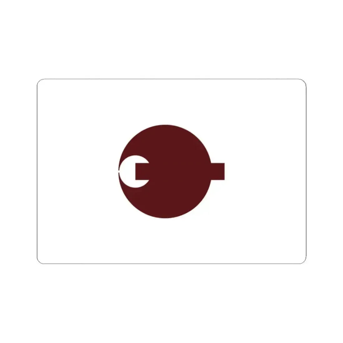 Flag of Nara Prefecture Japan - STICKER Vinyl Kiss-Cut Decal 2 Inch White - The Sticker Space