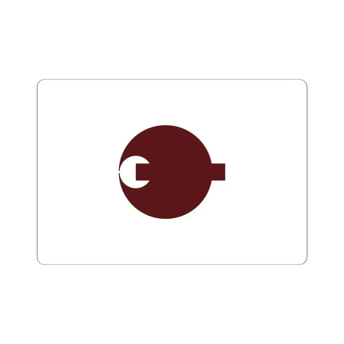 Flag of Nara Prefecture Japan - STICKER Vinyl Kiss-Cut Decal 6 Inch White - The Sticker Space