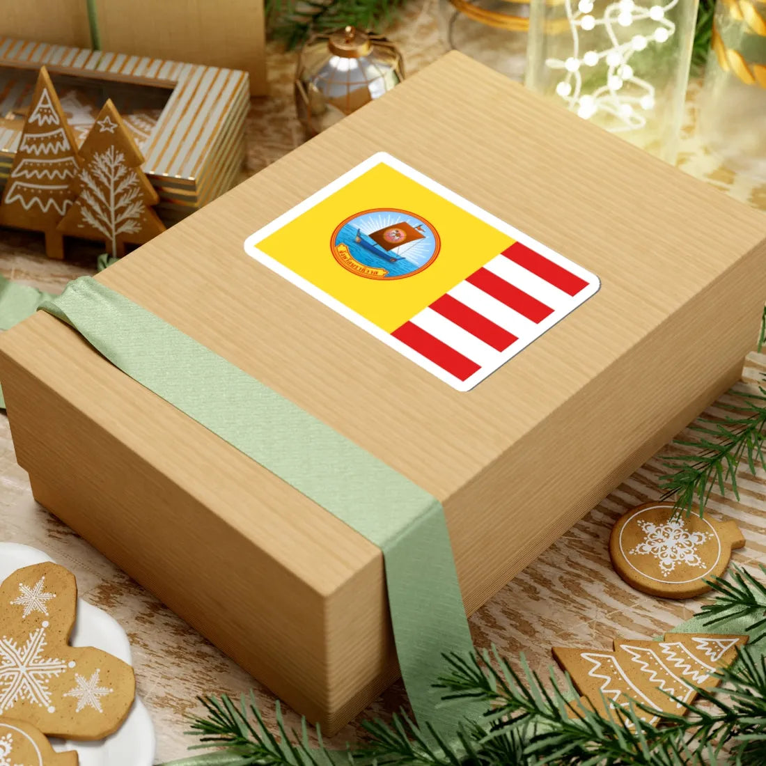 Flag of Narathiwat (Thailand) STICKER Vinyl Kiss-Cut Decal - The Sticker Space