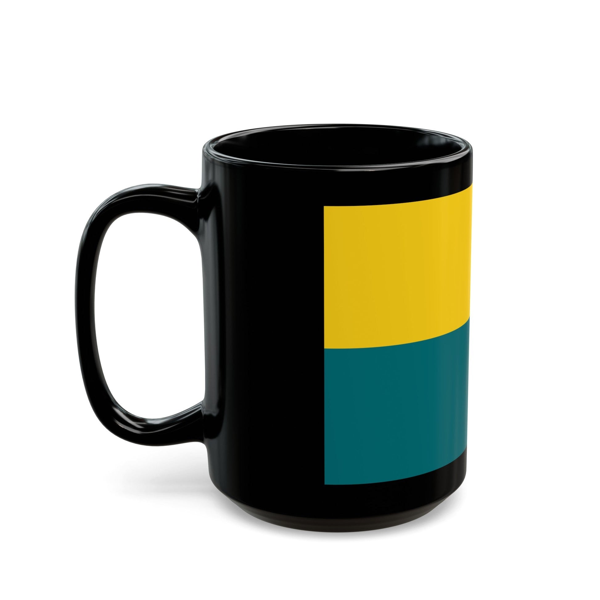 Flag of Narva Estonia - Black Coffee Mug-The Sticker Space