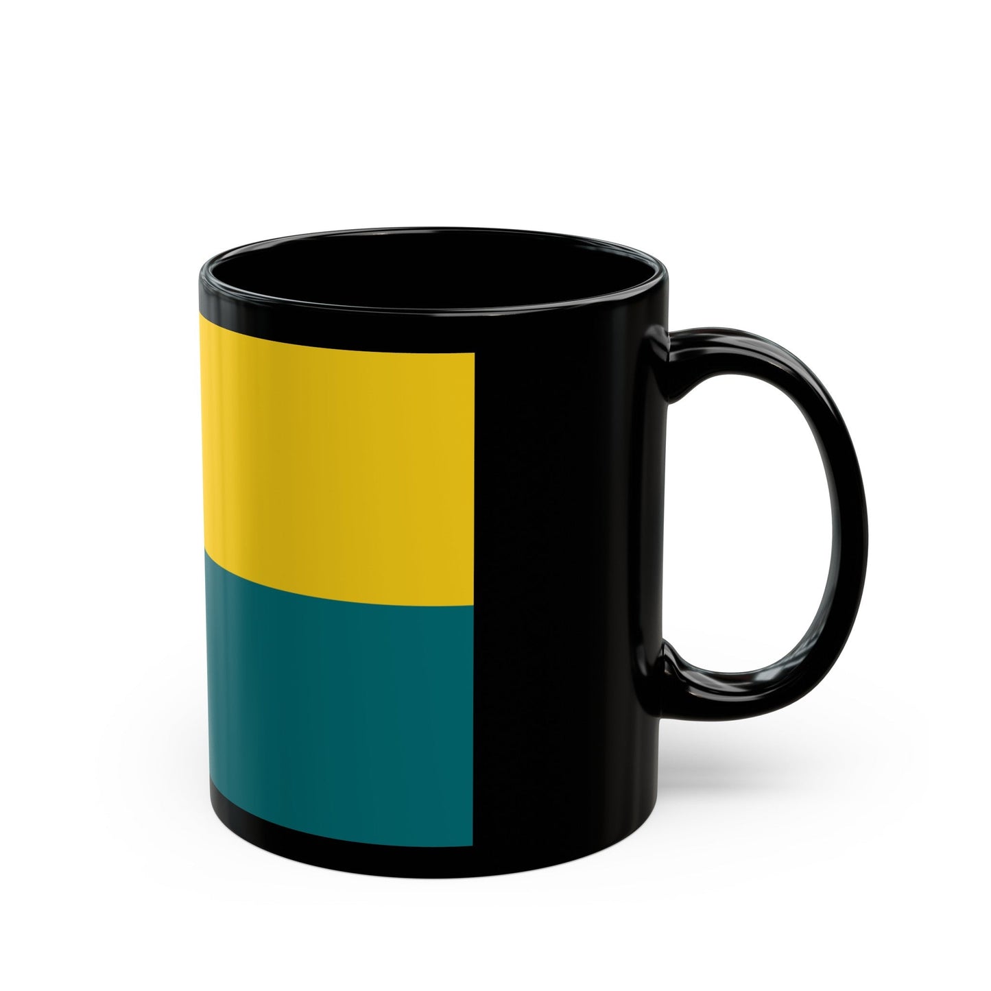 Flag of Narva Estonia - Black Coffee Mug-The Sticker Space