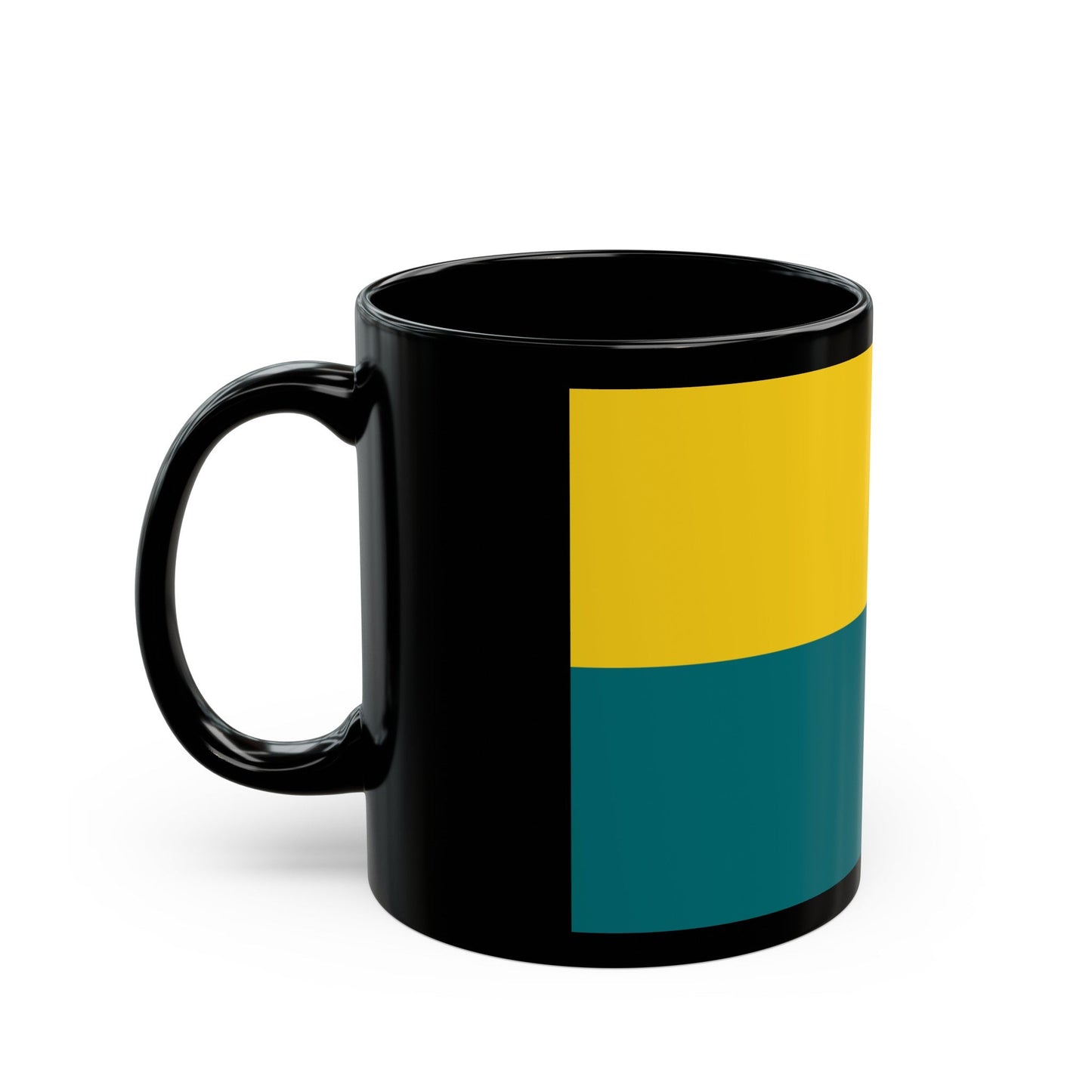 Flag of Narva Estonia - Black Coffee Mug-The Sticker Space