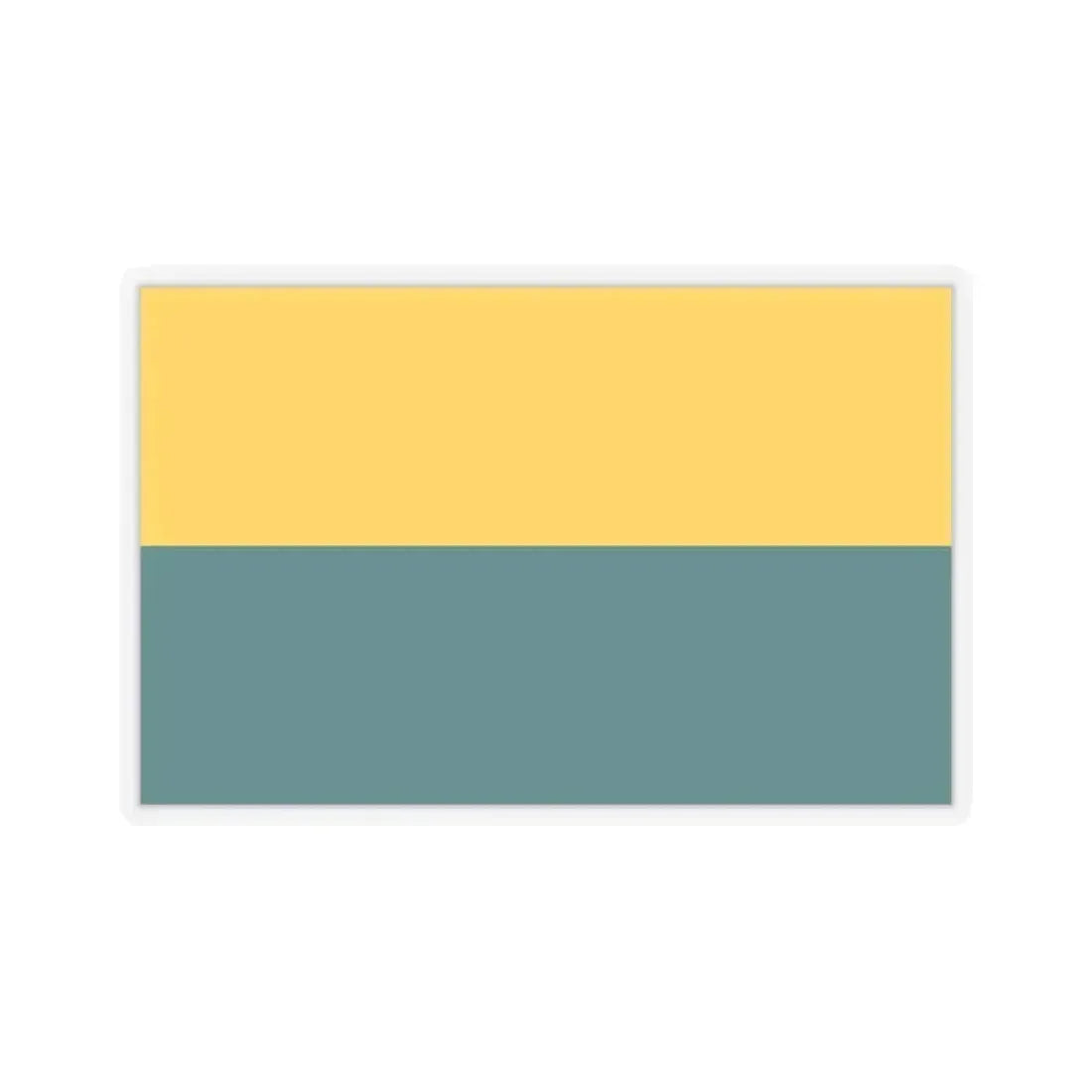 Flag of Narva Estonia - STICKER Vinyl Kiss-Cut Decal 4 Inch Transparent - The Sticker Space