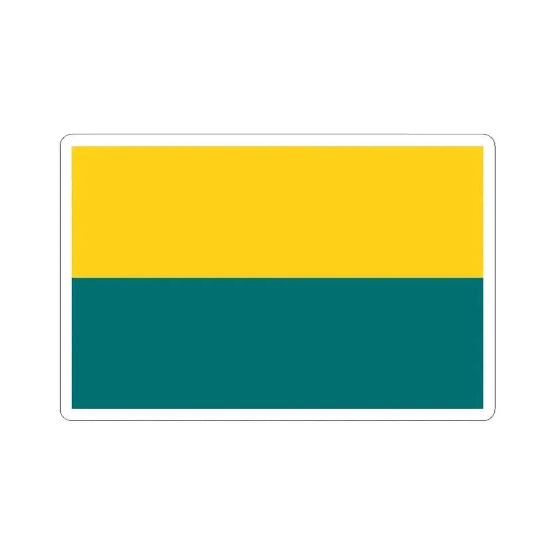 Flag of Narva Estonia - STICKER Vinyl Kiss-Cut Decal 4 Inch White - The Sticker Space