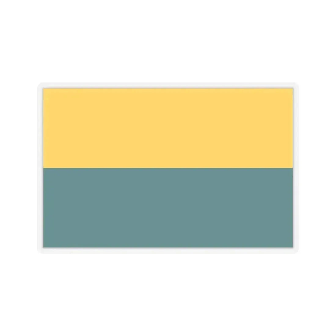 Flag of Narva Estonia - STICKER Vinyl Kiss-Cut Decal 6 Inch Transparent - The Sticker Space