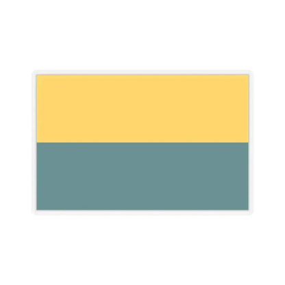 Flag of Narva Estonia - STICKER Vinyl Kiss-Cut Decal 6 Inch Transparent - The Sticker Space