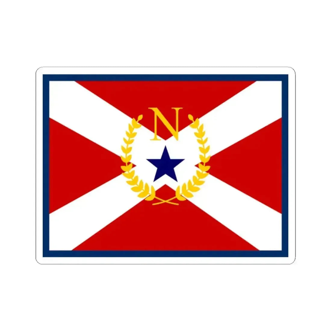 Flag of Nashville 1961-1964 (United States) STICKER Vinyl Kiss-Cut Decal 2 Inch White - The Sticker Space