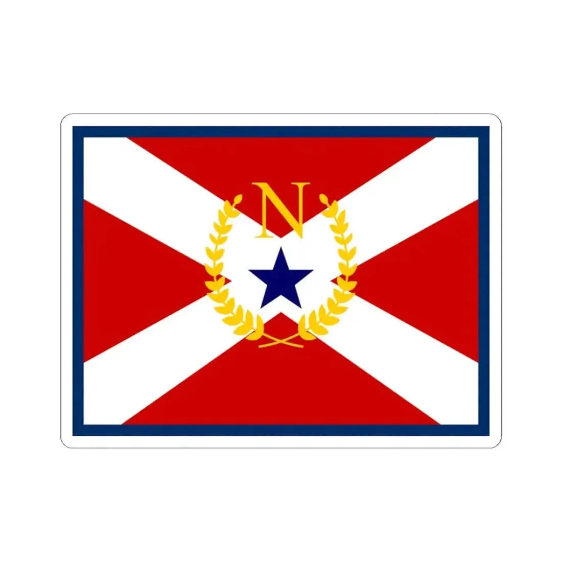 Flag of Nashville 1961-1964 (United States) STICKER Vinyl Kiss-Cut Decal 3 Inch White - The Sticker Space