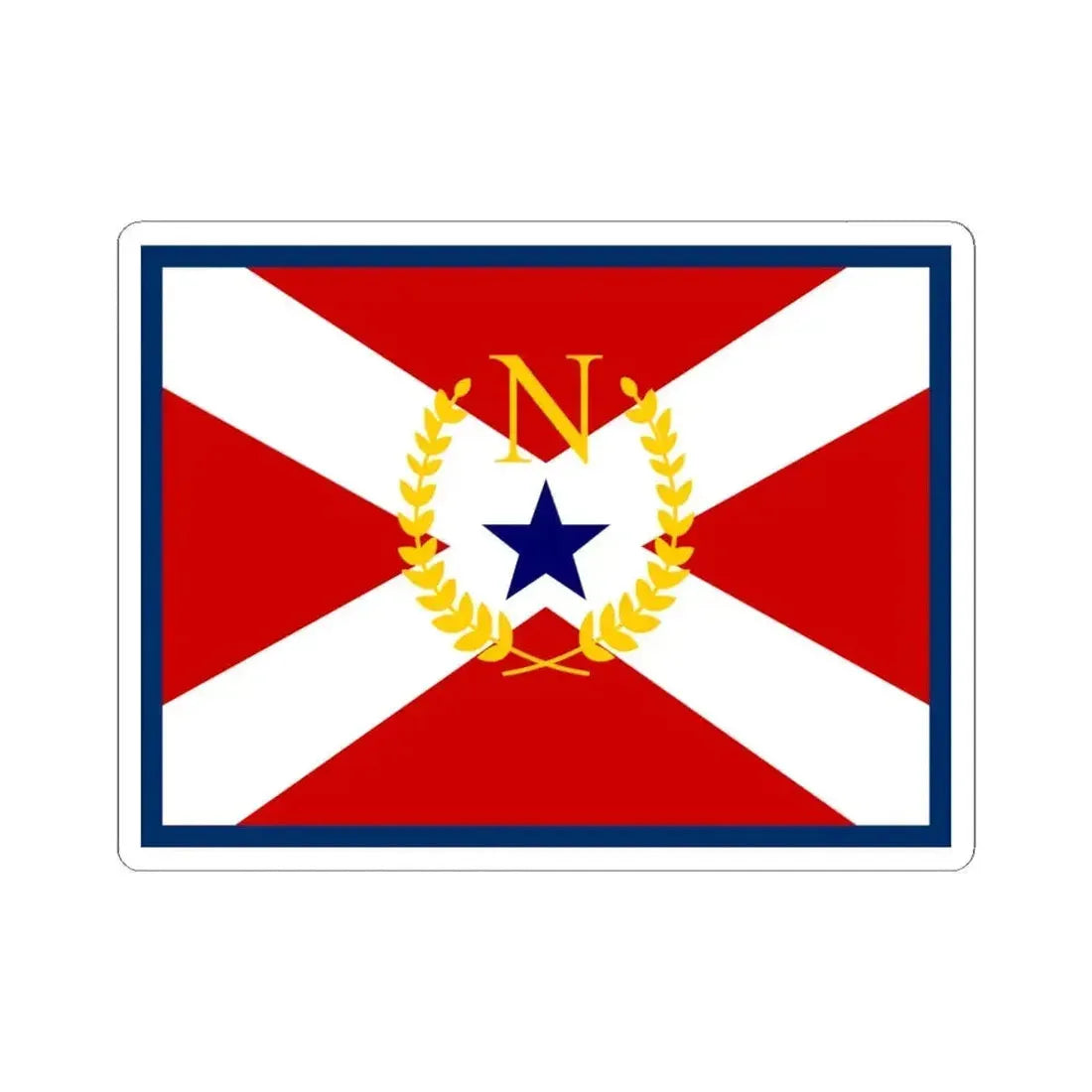 Flag of Nashville 1961-1964 (United States) STICKER Vinyl Kiss-Cut Decal 6 Inch White - The Sticker Space