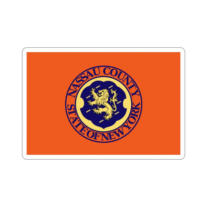 Flag of Nassau County New York STICKER Vinyl Die-Cut Decal-4 Inch-The Sticker Space