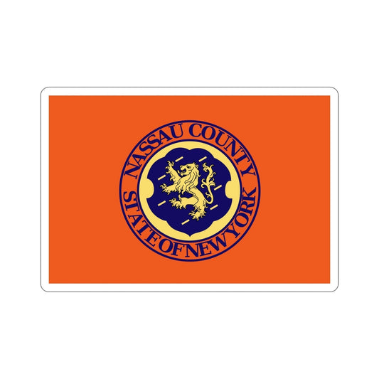 Flag of Nassau County New York STICKER Vinyl Die-Cut Decal-6 Inch-The Sticker Space