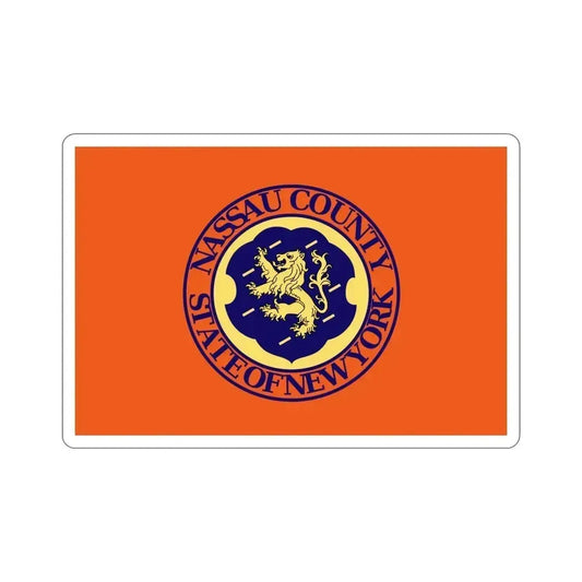 Flag of Nassau County New York STICKER Vinyl Die-Cut Decal 6 Inch - The Sticker Space