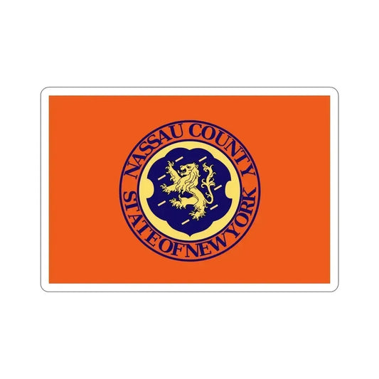 Flag of Nassau County New York STICKER Vinyl Die-Cut Decal 6 Inch - The Sticker Space