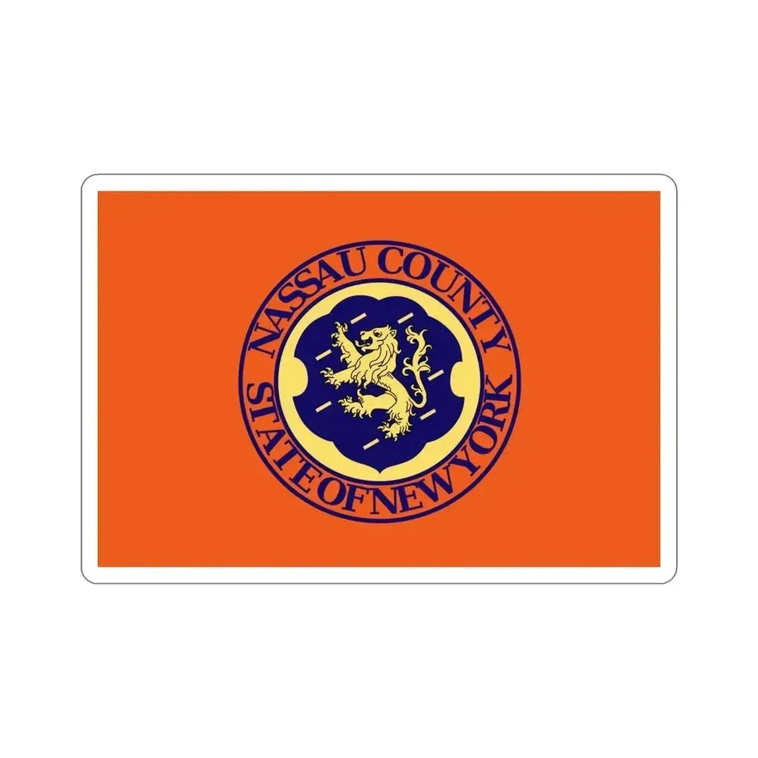 Flag of Nassau County New York STICKER Vinyl Die-Cut Decal - The Sticker Space