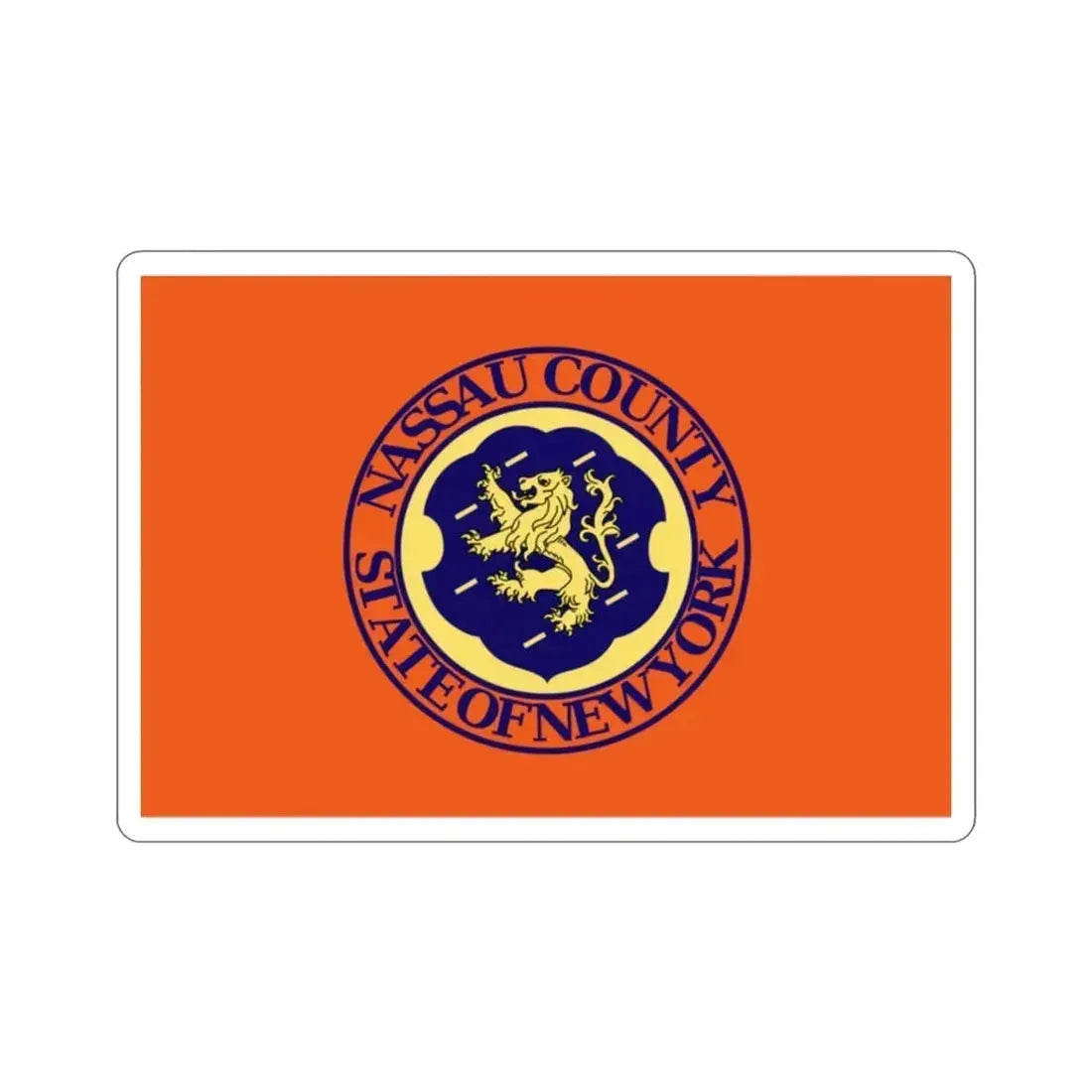 Flag of Nassau County New York STICKER Vinyl Die-Cut Decal - The Sticker Space
