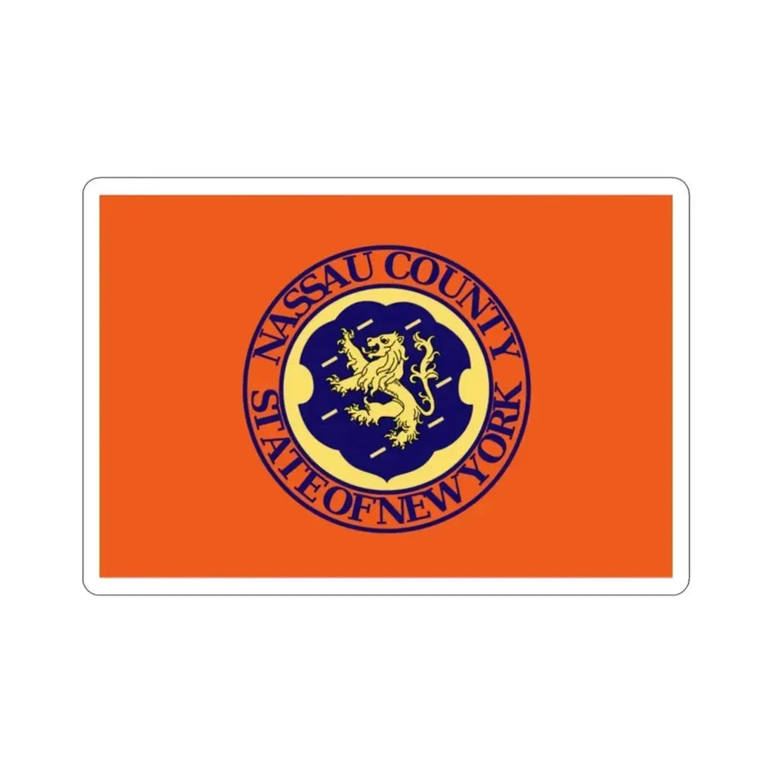 Flag of Nassau County New York STICKER Vinyl Die-Cut Decal - The Sticker Space