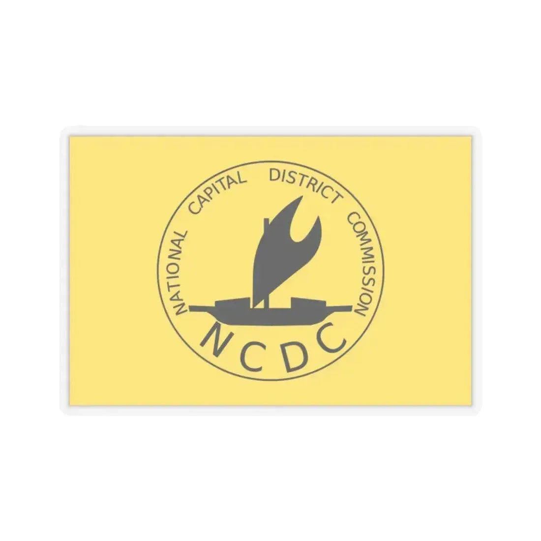 Flag of National Capital District Papa New Guinea - STICKER Vinyl Kiss-Cut Decal 2 Inch Transparent - The Sticker Space