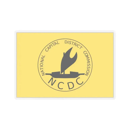 Flag of National Capital District Papa New Guinea - STICKER Vinyl Kiss-Cut Decal 6 Inch Transparent - The Sticker Space
