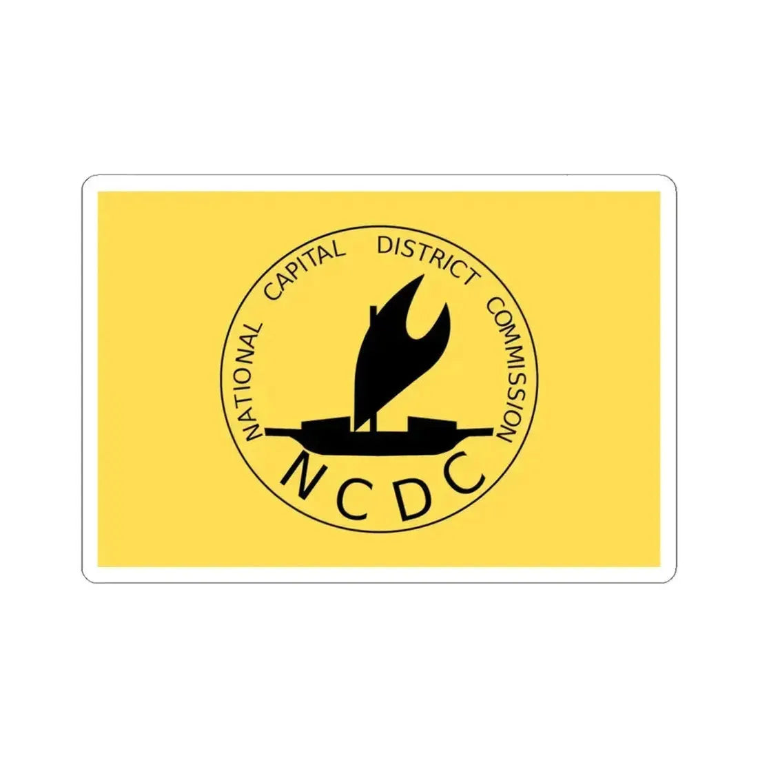 Flag of National Capital District Papa New Guinea - STICKER Vinyl Kiss-Cut Decal 6 Inch White - The Sticker Space