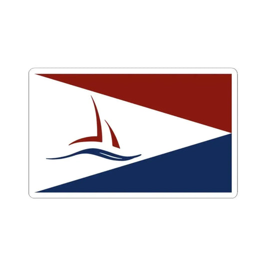 Flag of National Harbor Maryland (United States) STICKER Vinyl Kiss-Cut Decal 2 Inch White - The Sticker Space