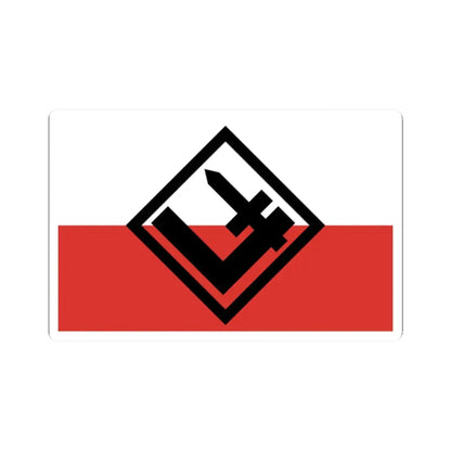 Flag of National Revival of Poland (Poland) STICKER Vinyl Kiss-Cut Decal 2 Inch White - The Sticker Space