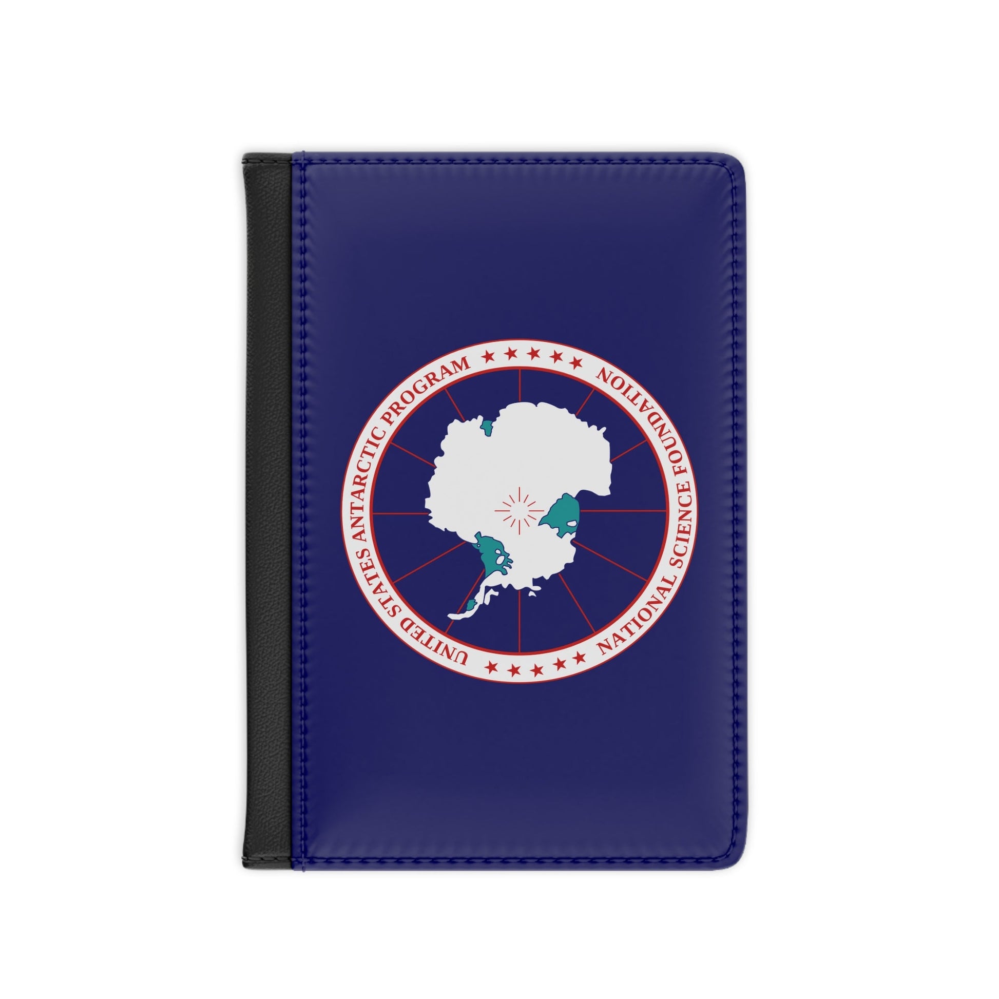 Flag of National Science Foundation Antarctic Program 2 - Passport Holder-3.9" x 5.8"-The Sticker Space