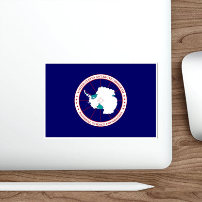 Flag of National Science Foundation Antarctic Program 2 STICKER Vinyl Die-Cut Decal-The Sticker Space