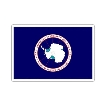 Flag of National Science Foundation Antarctic Program 2 STICKER Vinyl Die-Cut Decal - The Sticker Space