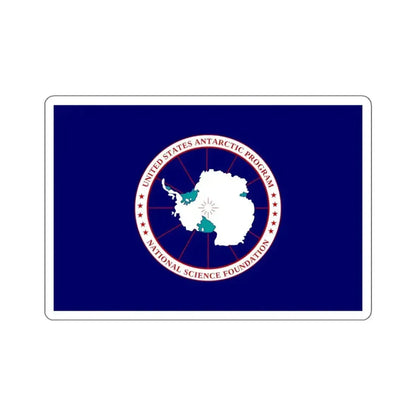 Flag of National Science Foundation Antarctic Program 2 STICKER Vinyl Die-Cut Decal - The Sticker Space