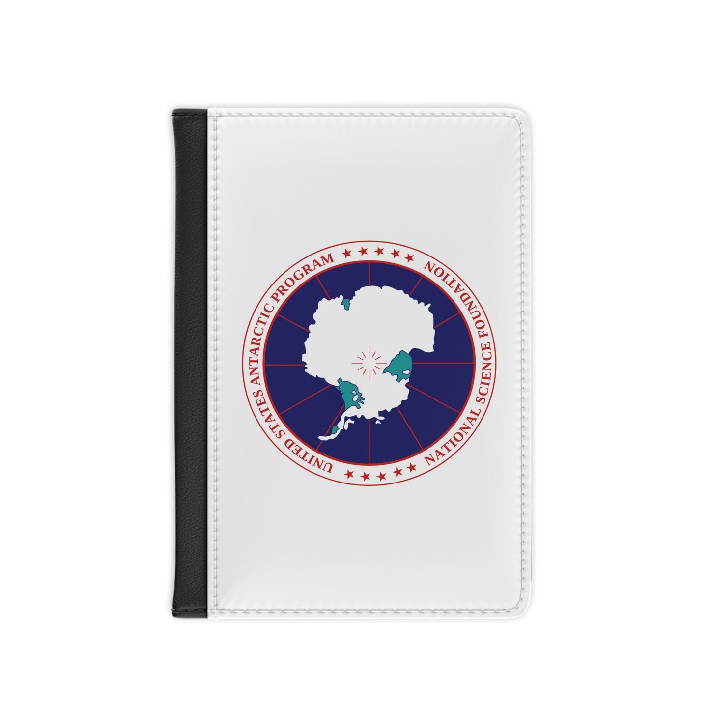 Flag of National Science Foundation Antarctic Program - Passport Holder-3.9" x 5.8"-The Sticker Space