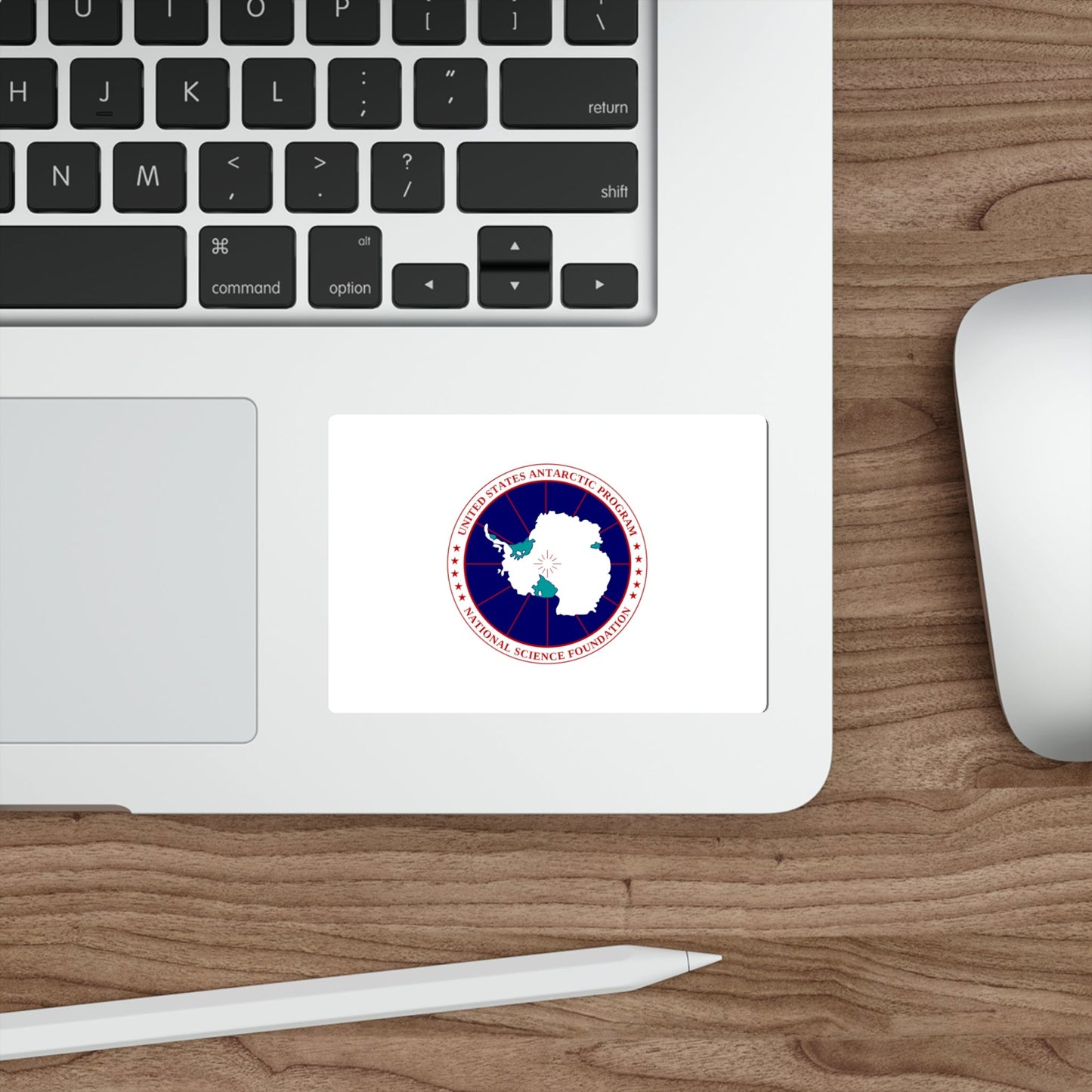 Flag of National Science Foundation Antarctic Program STICKER Vinyl Die-Cut Decal-The Sticker Space