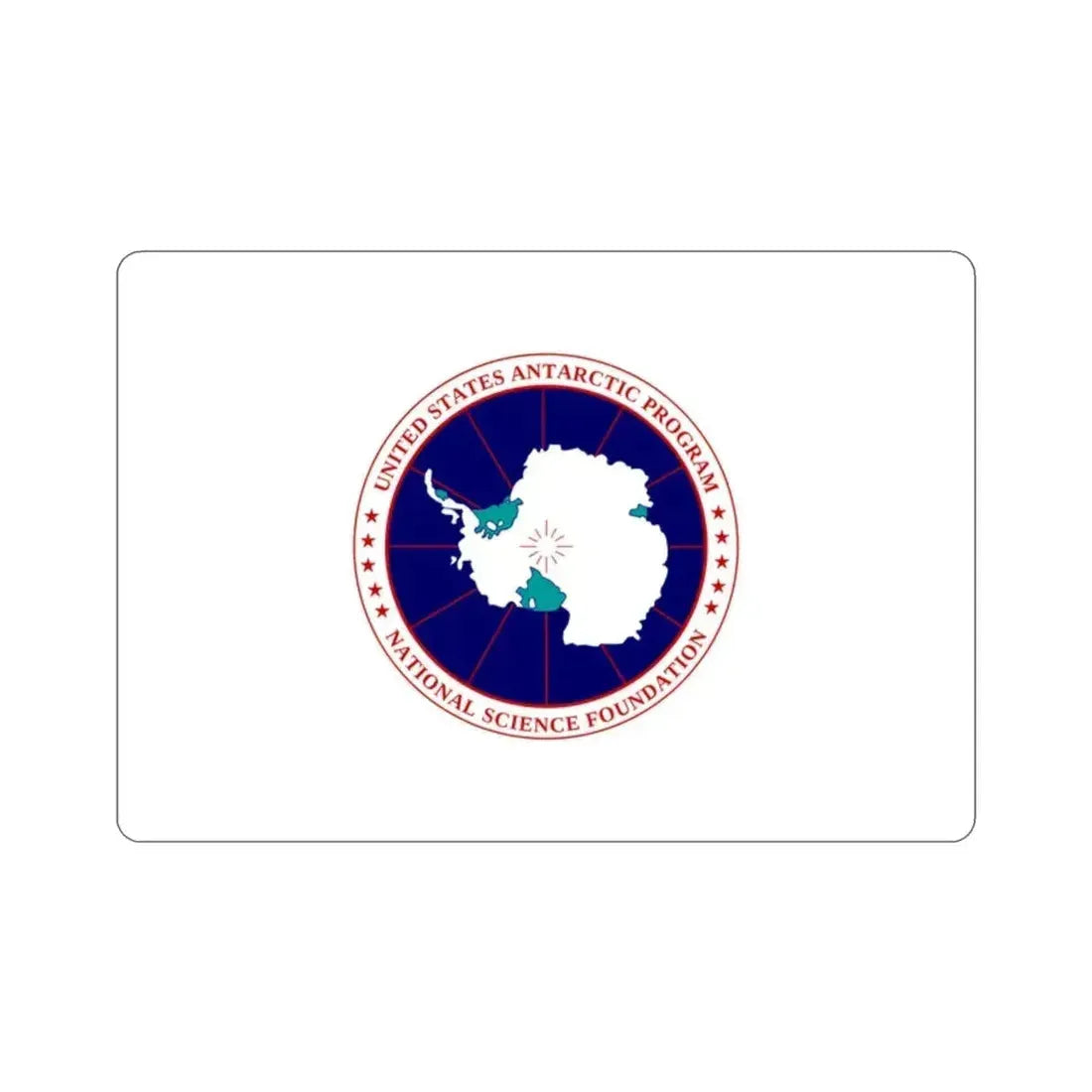 Flag of National Science Foundation Antarctic Program STICKER Vinyl Die-Cut Decal 2 Inch - The Sticker Space