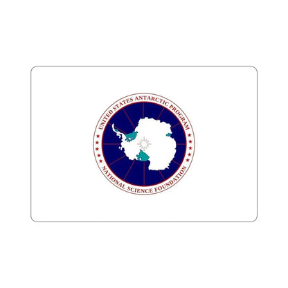 Flag of National Science Foundation Antarctic Program STICKER Vinyl Die-Cut Decal 4 Inch - The Sticker Space