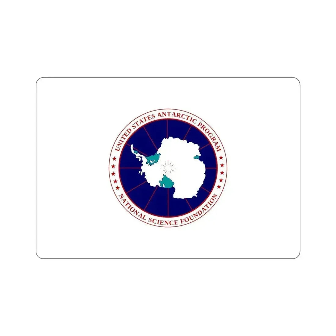 Flag of National Science Foundation Antarctic Program STICKER Vinyl Die-Cut Decal 5 Inch - The Sticker Space