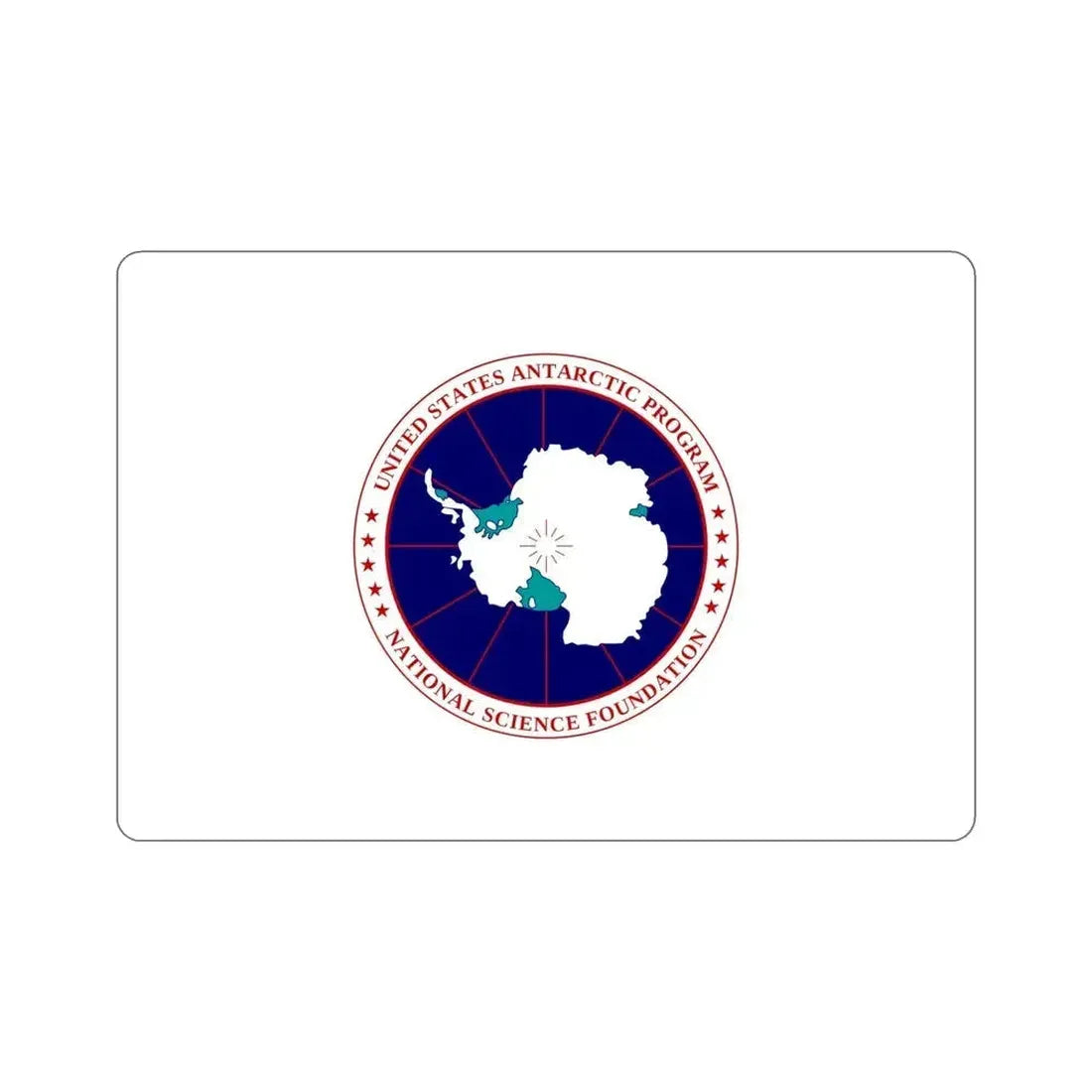 Flag of National Science Foundation Antarctic Program STICKER Vinyl Die-Cut Decal 5 Inch - The Sticker Space