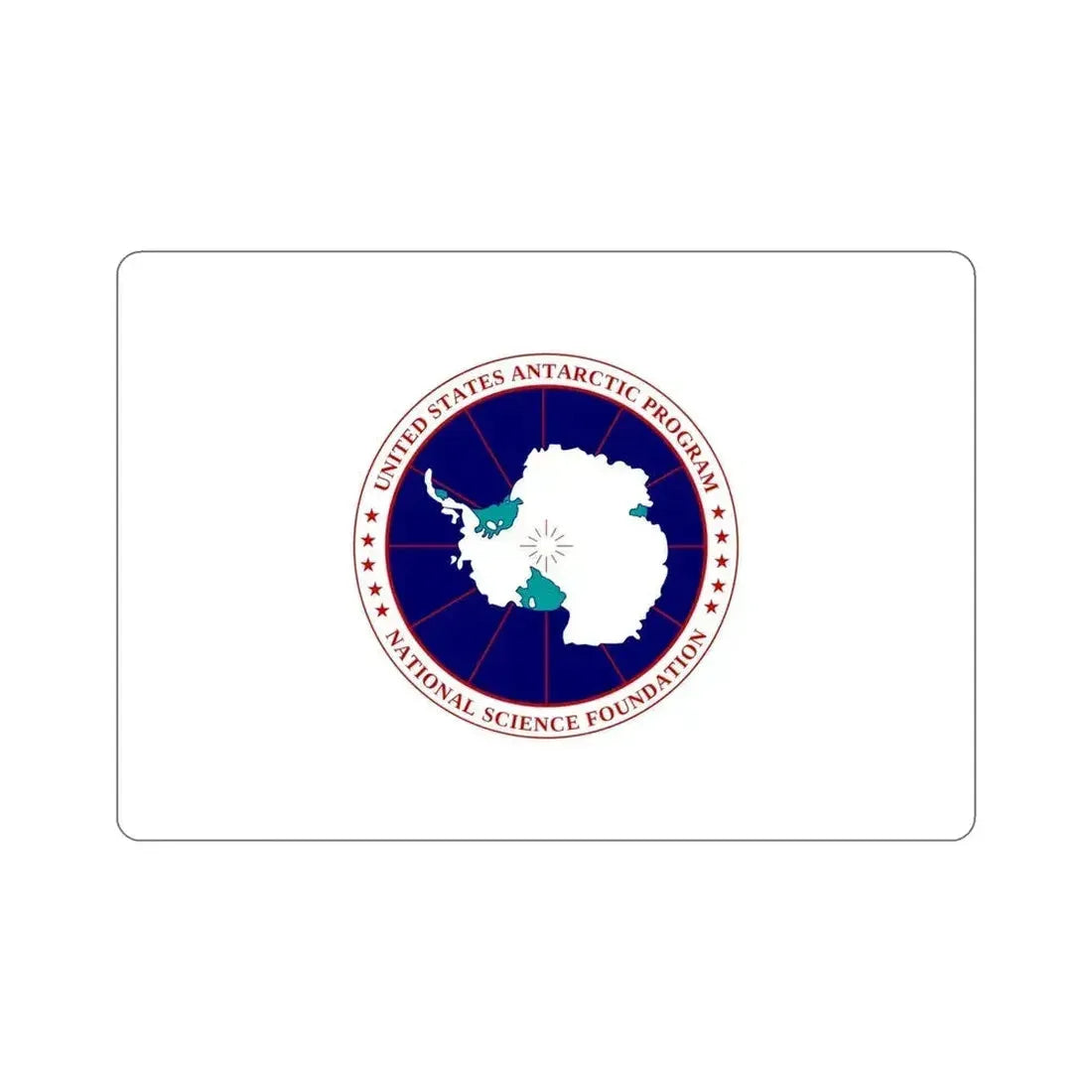Flag of National Science Foundation Antarctic Program STICKER Vinyl Die-Cut Decal 6 Inch - The Sticker Space