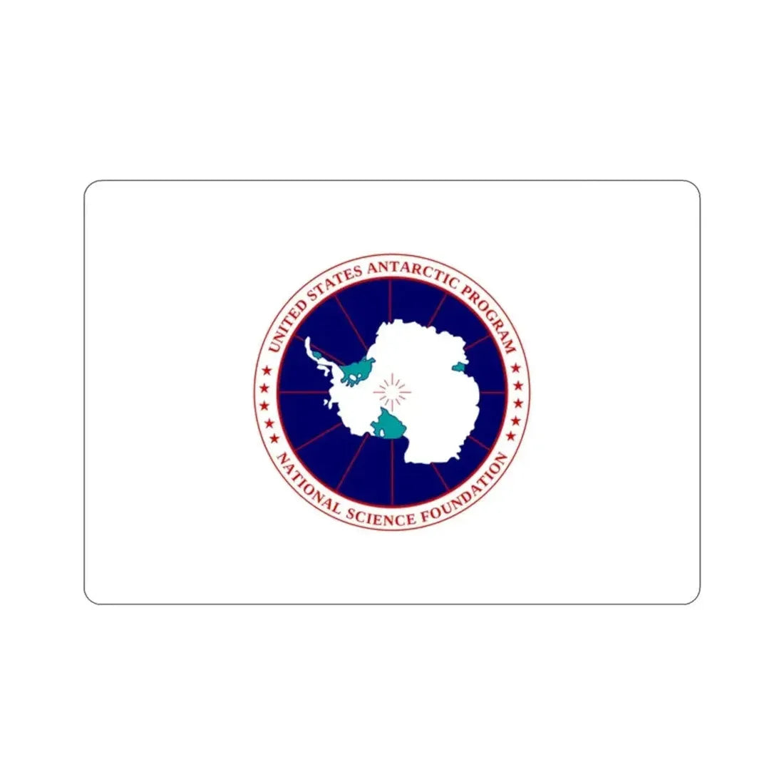 Flag of National Science Foundation Antarctic Program STICKER Vinyl Die-Cut Decal - The Sticker Space