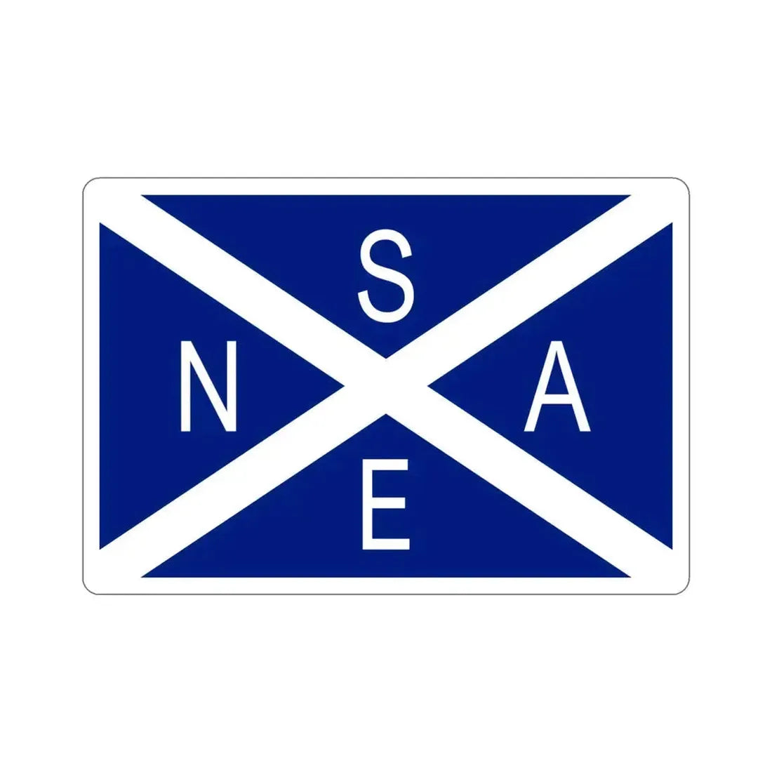 Flag of National Scottish Antarctic Expedition STICKER Vinyl Die-Cut Decal 4 Inch - The Sticker Space
