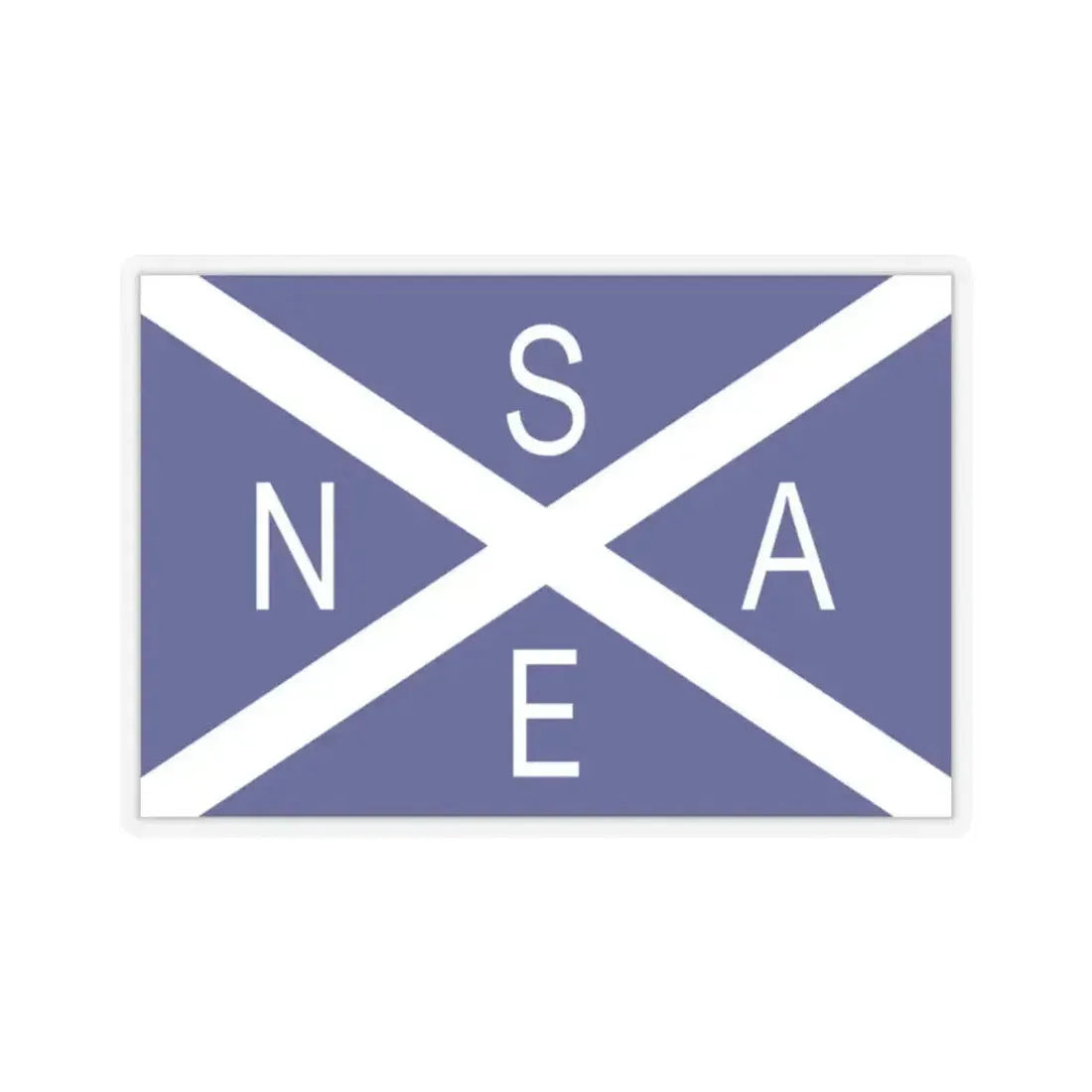 Flag of National Scottish Antarctic Expedition - STICKER Vinyl Kiss-Cut Decal 2 Inch Transparent - The Sticker Space
