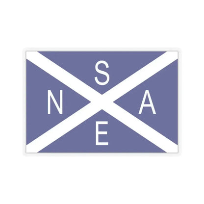 Flag of National Scottish Antarctic Expedition - STICKER Vinyl Kiss-Cut Decal 2 Inch Transparent - The Sticker Space