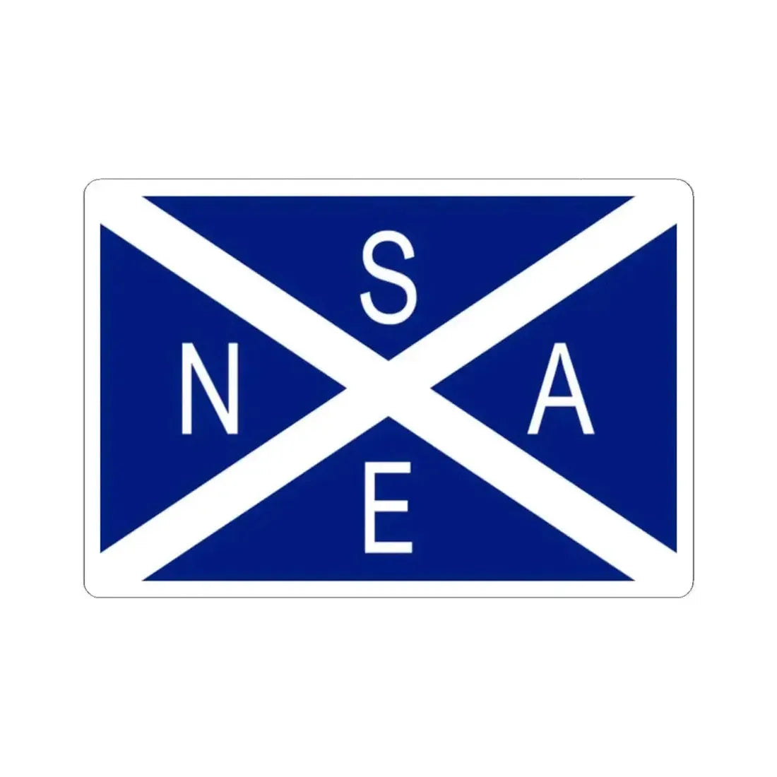 Flag of National Scottish Antarctic Expedition - STICKER Vinyl Kiss-Cut Decal 2 Inch White - The Sticker Space