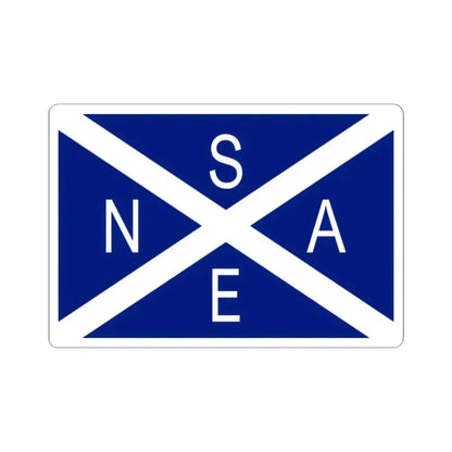 Flag of National Scottish Antarctic Expedition - STICKER Vinyl Kiss-Cut Decal 2 Inch White - The Sticker Space