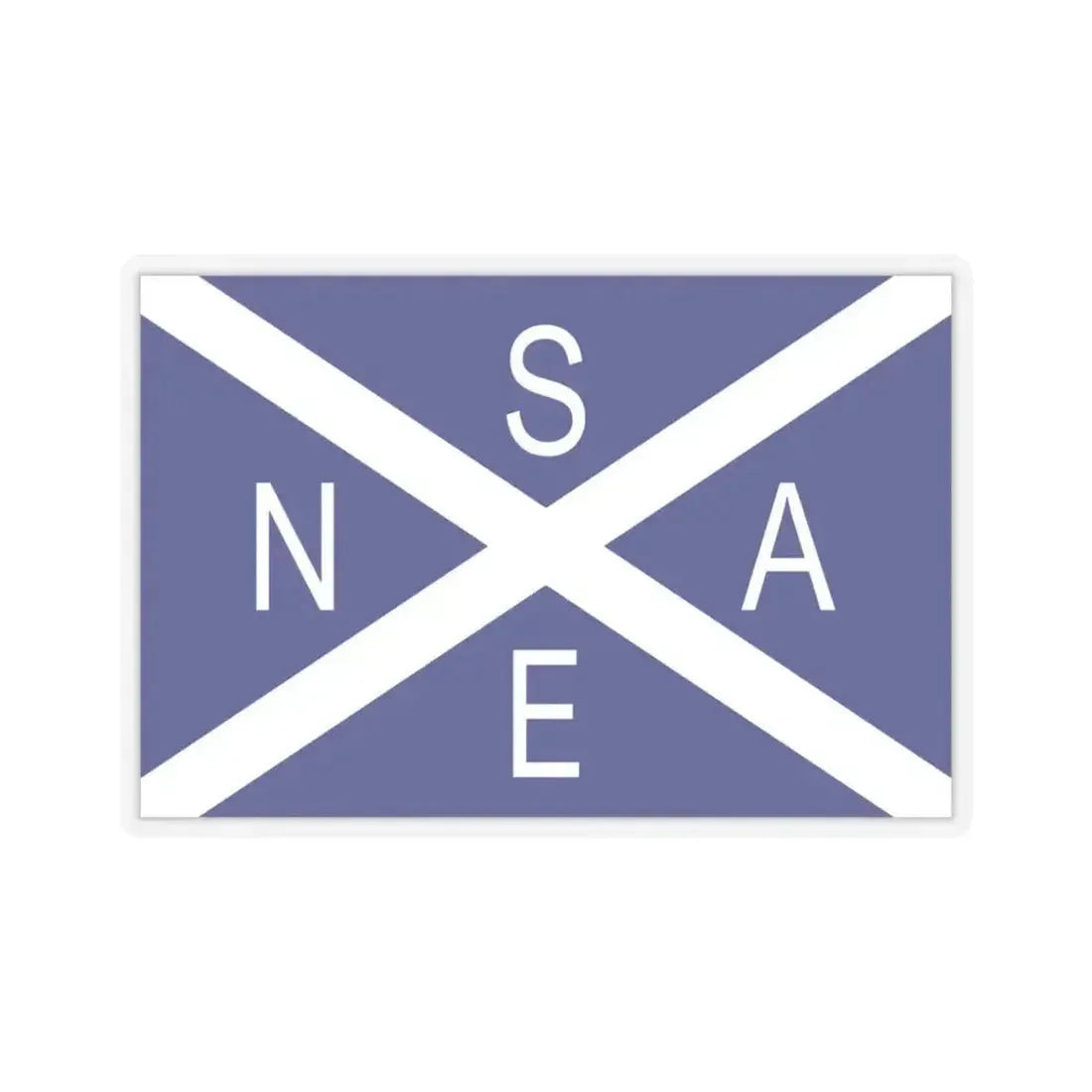 Flag of National Scottish Antarctic Expedition - STICKER Vinyl Kiss-Cut Decal 3 Inch Transparent - The Sticker Space
