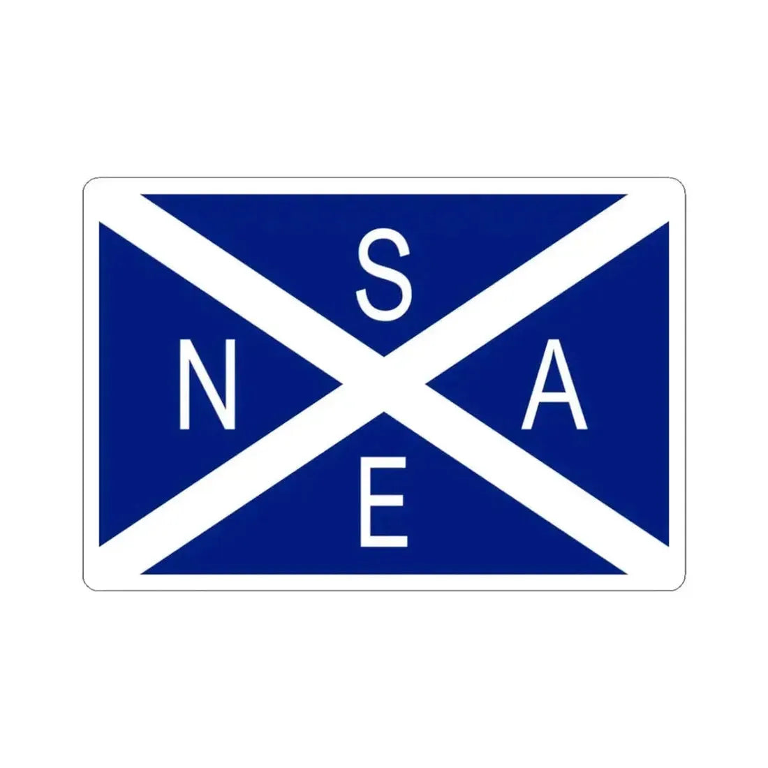 Flag of National Scottish Antarctic Expedition - STICKER Vinyl Kiss-Cut Decal 3 Inch White - The Sticker Space