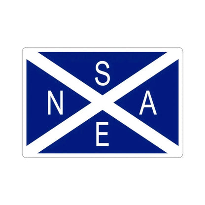 Flag of National Scottish Antarctic Expedition - STICKER Vinyl Kiss-Cut Decal 3 Inch White - The Sticker Space