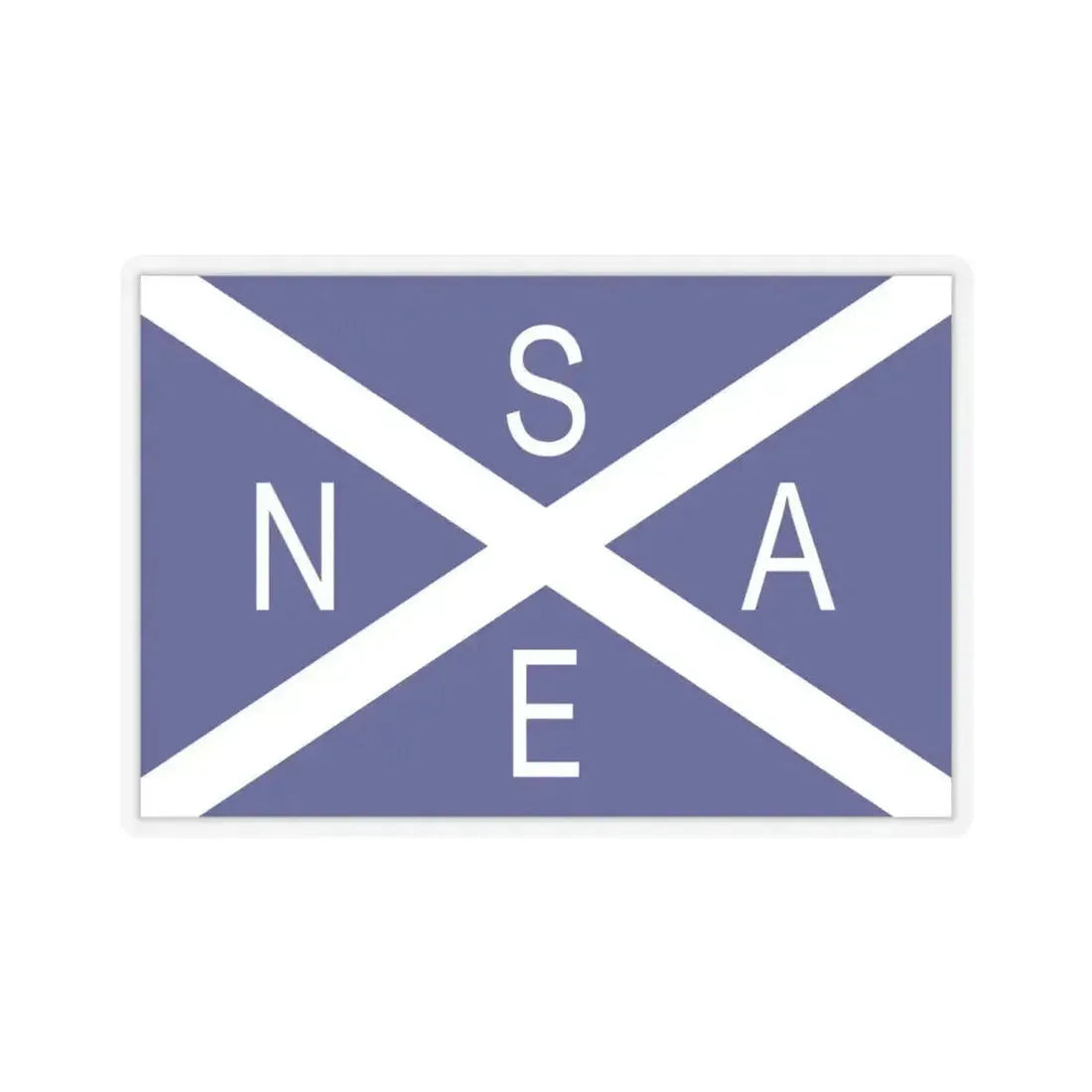 Flag of National Scottish Antarctic Expedition - STICKER Vinyl Kiss-Cut Decal 4 Inch Transparent - The Sticker Space