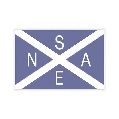 Flag of National Scottish Antarctic Expedition - STICKER Vinyl Kiss-Cut Decal 4 Inch Transparent - The Sticker Space