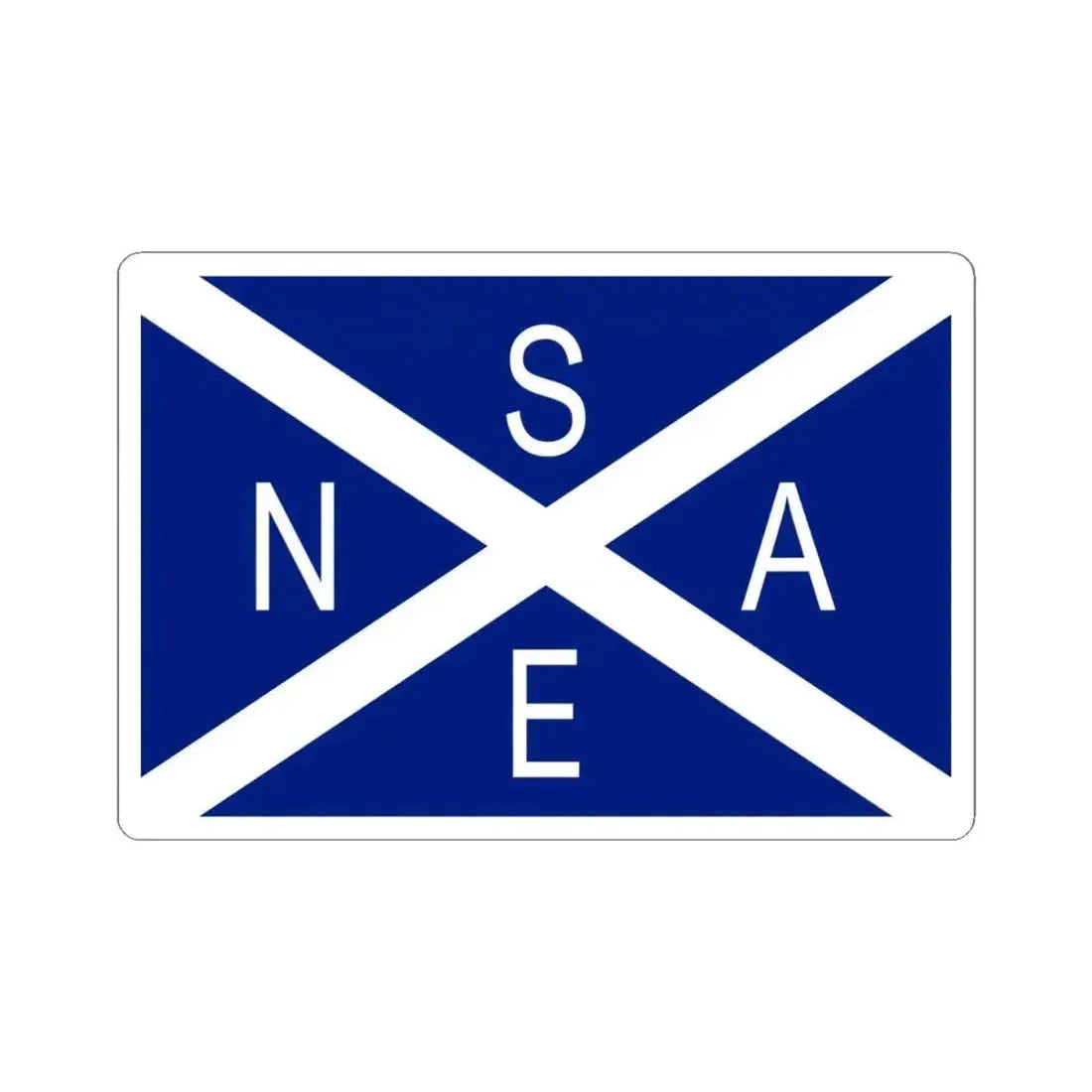 Flag of National Scottish Antarctic Expedition - STICKER Vinyl Kiss-Cut Decal 4 Inch White - The Sticker Space